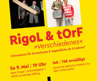 RigoL & tOrF Clownkunst für Erwachsene & Jugendliche ab 10 Jahren Beim Troger